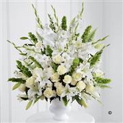 Extra Large White and Green Service Arrangement